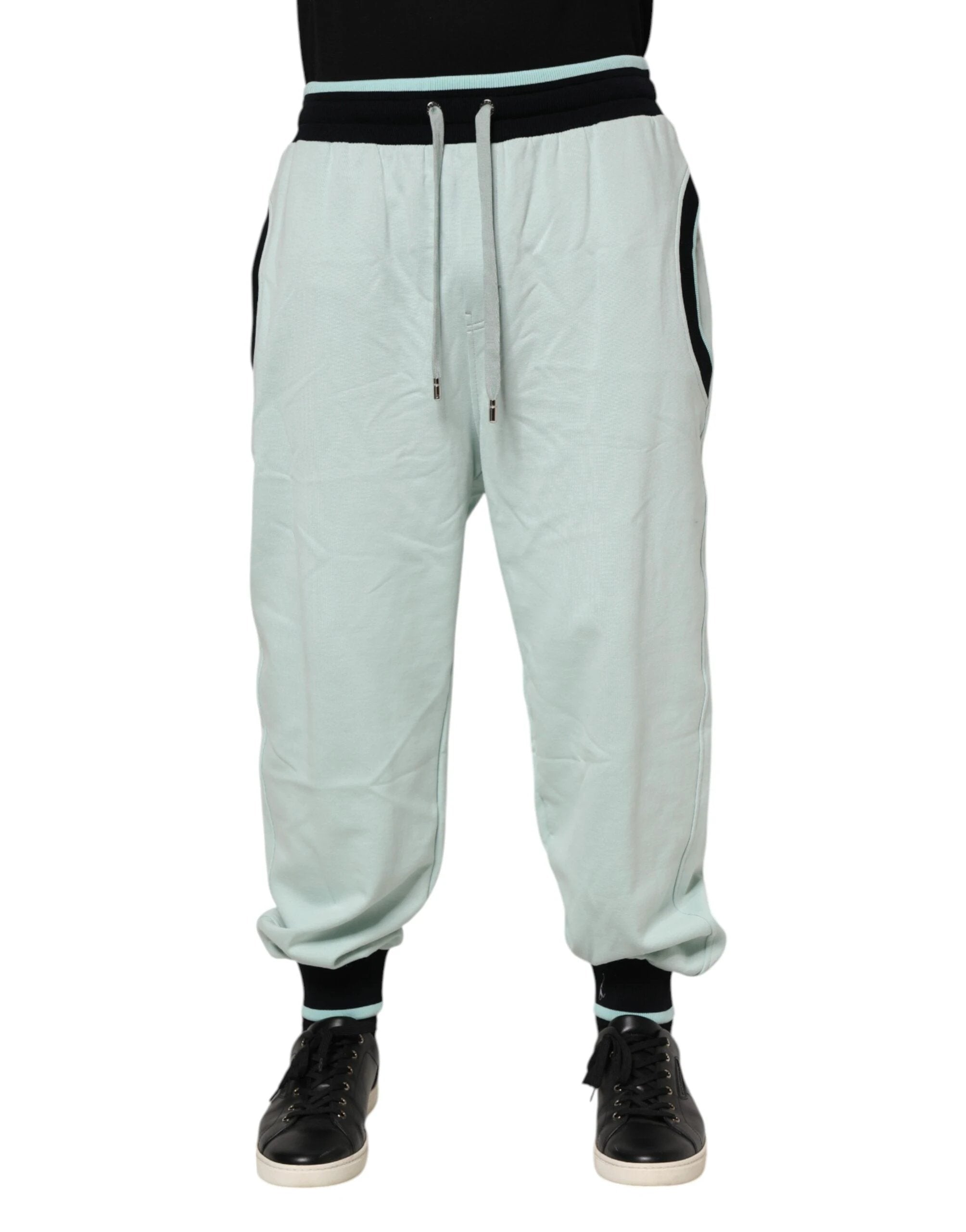 Dolce & Gabbana Light Green Cotton Men Jogger Sweatpants Pants by Dolce & Gabbana