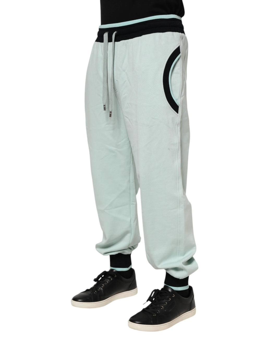Dolce & Gabbana Light Green Cotton Men Jogger Sweatpants Pants by Dolce & Gabbana