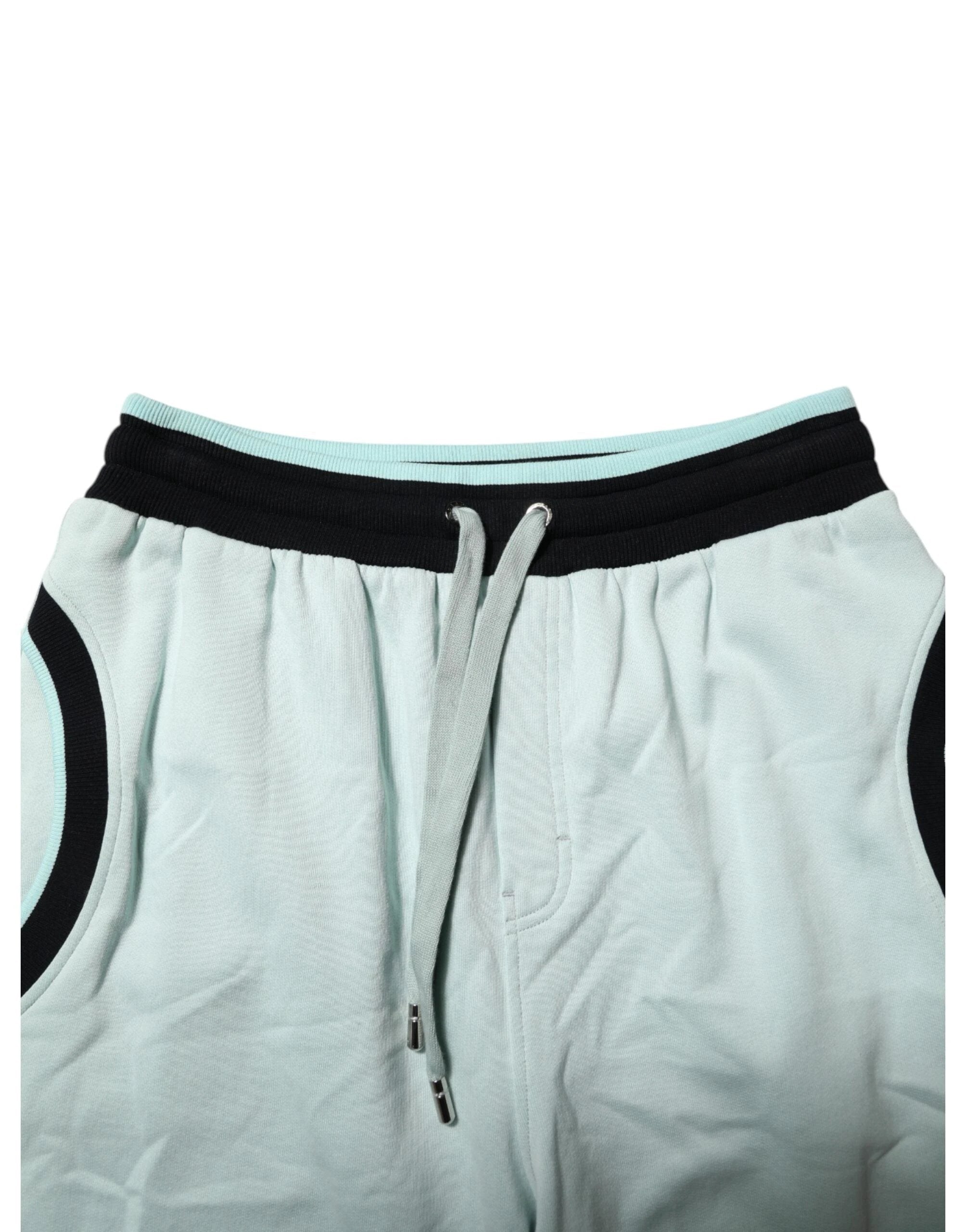 Dolce & Gabbana Light Green Cotton Men Jogger Sweatpants Pants by Dolce & Gabbana