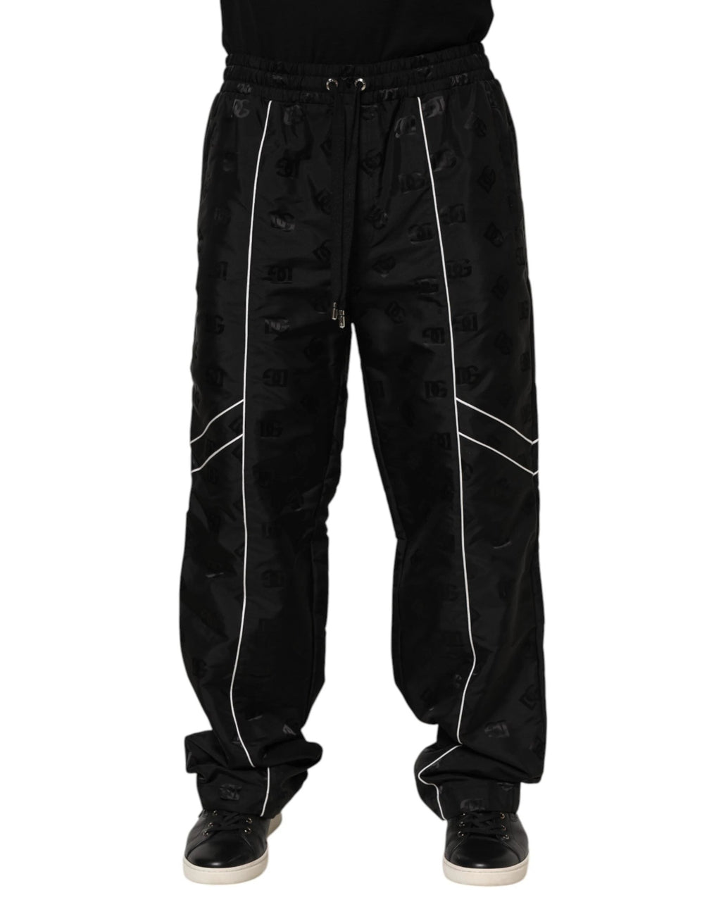 Dolce & Gabbana Black Cotton Straight Jogger Sweatpants Pants by Dolce & Gabbana