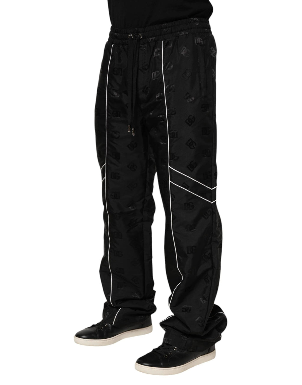 Dolce & Gabbana Black Cotton Straight Jogger Sweatpants Pants by Dolce & Gabbana