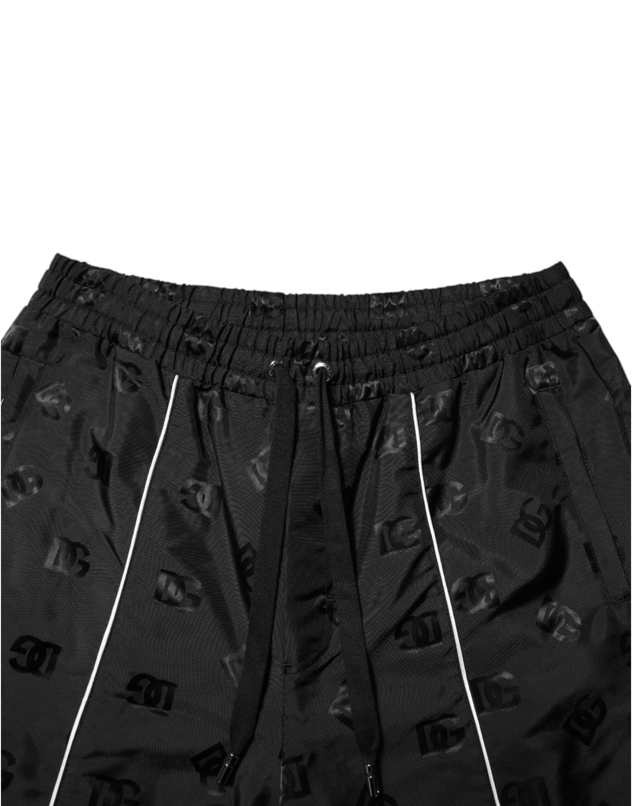 Dolce & Gabbana Black Cotton Straight Jogger Sweatpants Pants by Dolce & Gabbana