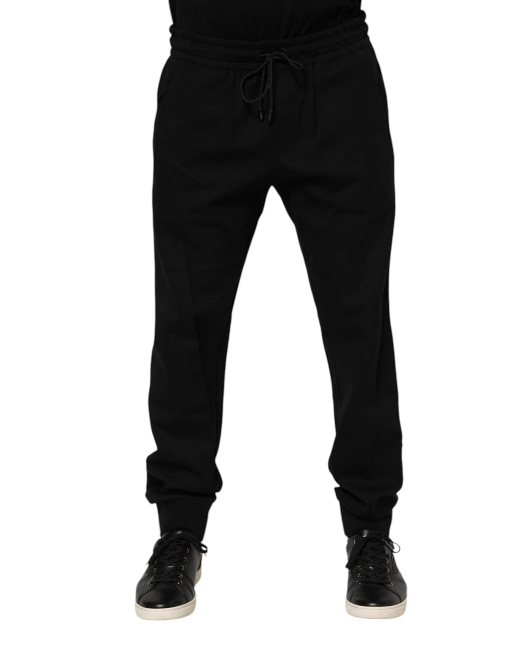 Dolce & Gabbana Black Cotton Men Jogger Sweatpants Pants by Dolce & Gabbana