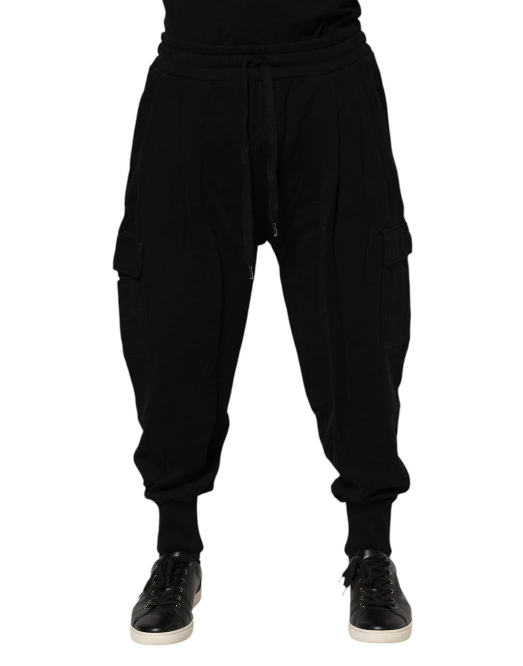 Dolce & Gabbana Black Cotton Logo Jogger Sweatpants Pants by Dolce & Gabbana