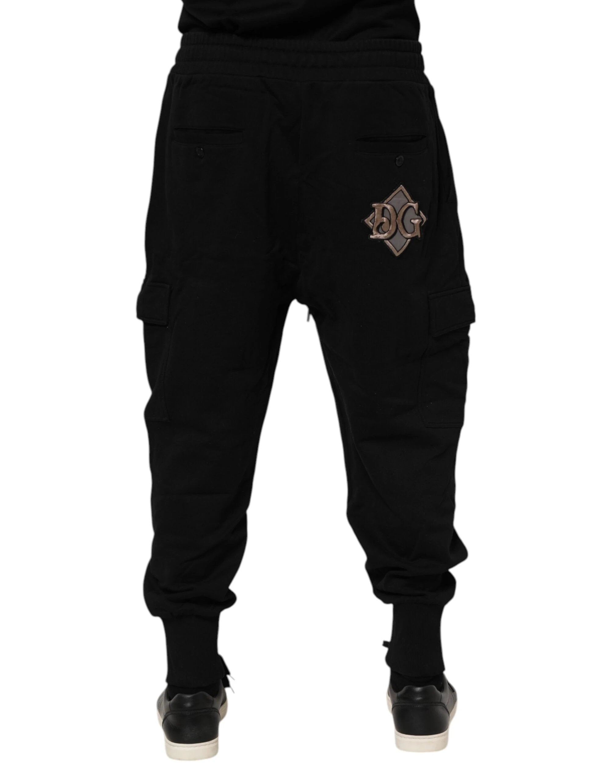 Dolce & Gabbana Black Cotton Logo Jogger Sweatpants Pants by Dolce & Gabbana