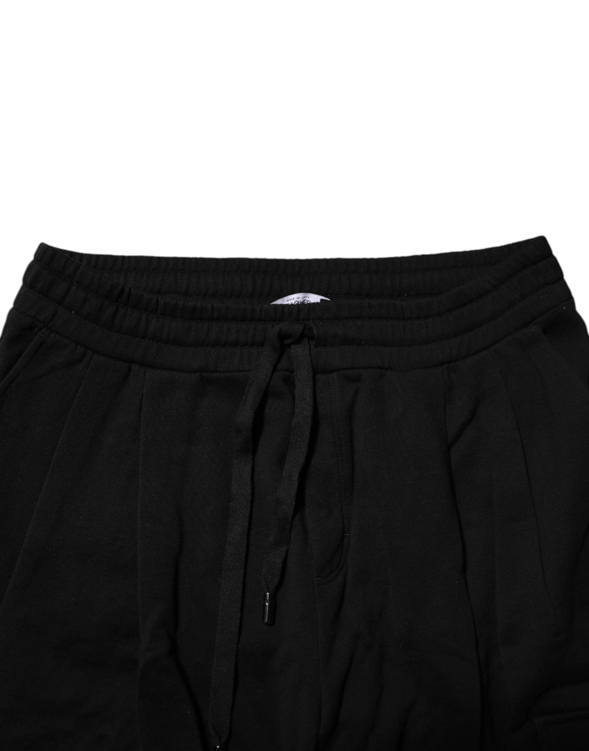 Dolce & Gabbana Black Cotton Logo Jogger Sweatpants Pants by Dolce & Gabbana