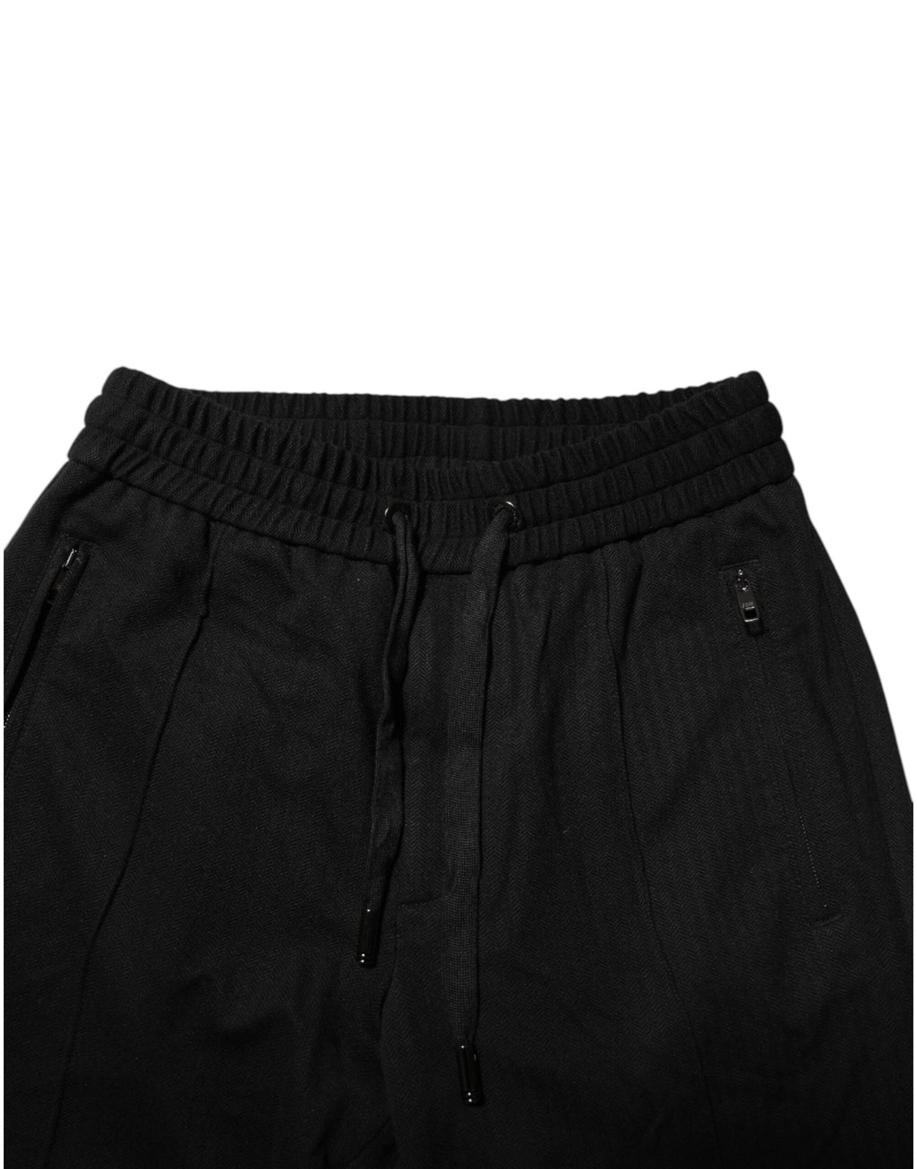 Dolce & Gabbana Black Viscose Drawstring Men Jogger Pants by Dolce & Gabbana