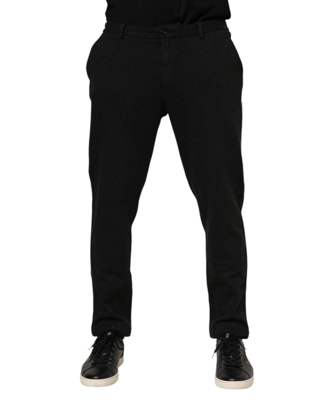 Dolce & Gabbana Dark Gray Viscose Dress Men Pants by Dolce & Gabbana