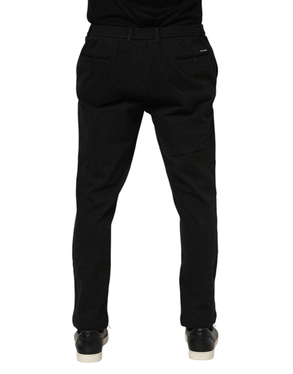 Dolce & Gabbana Dark Gray Viscose Dress Men Pants by Dolce & Gabbana