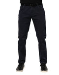 Dolce & Gabbana Blue Cotton Tapered Denim Jeans by Dolce & Gabbana