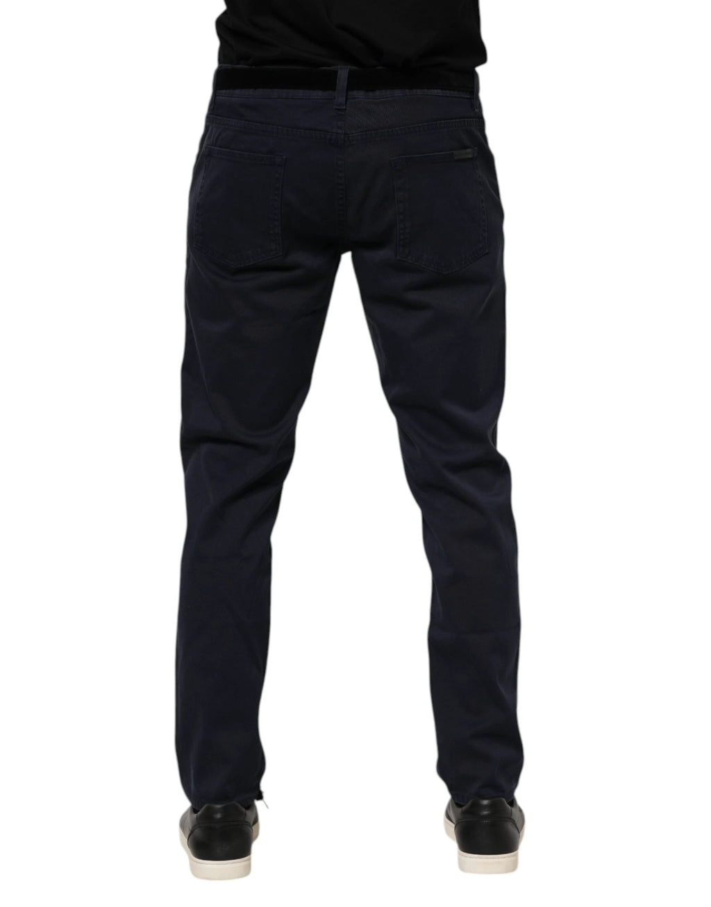 Dolce & Gabbana Blue Cotton Tapered Denim Jeans by Dolce & Gabbana