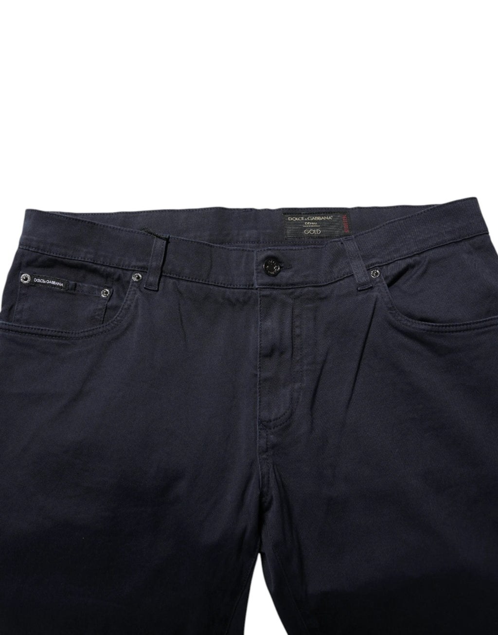 Dolce & Gabbana Blue Cotton Tapered Denim Jeans by Dolce & Gabbana