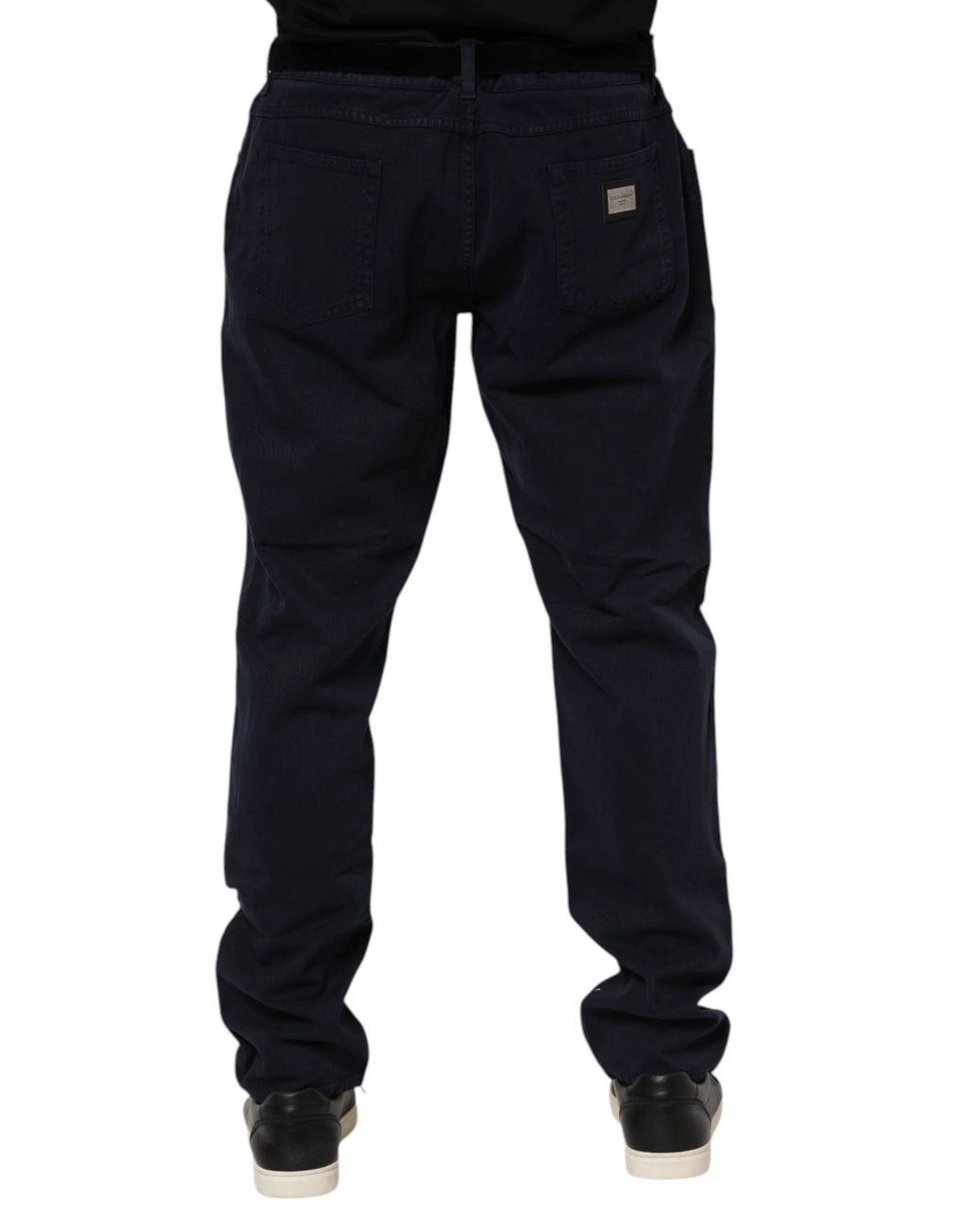 Dolce & Gabbana Black Cotton Tapered Denim Jeans by Dolce & Gabbana
