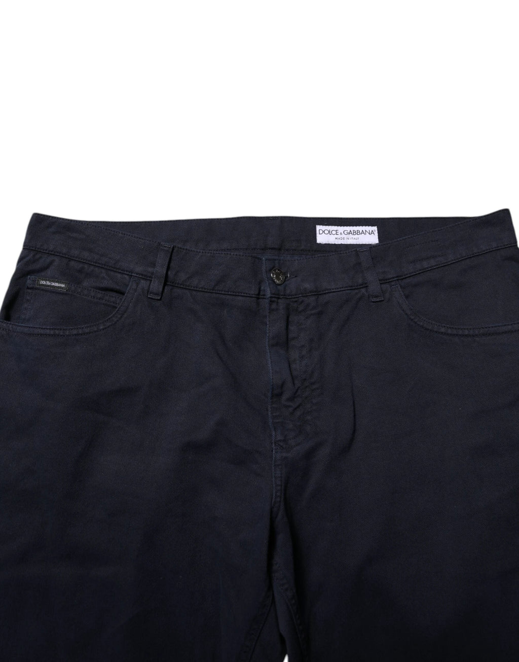 Dolce & Gabbana Black Cotton Tapered Denim Jeans by Dolce & Gabbana