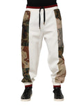Dolce & Gabbana White Patchwork Jogger Pants by Dolce & Gabbana