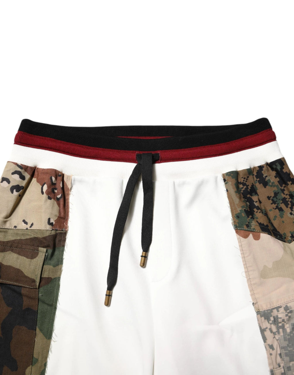 Dolce & Gabbana White Patchwork Jogger Pants by Dolce & Gabbana