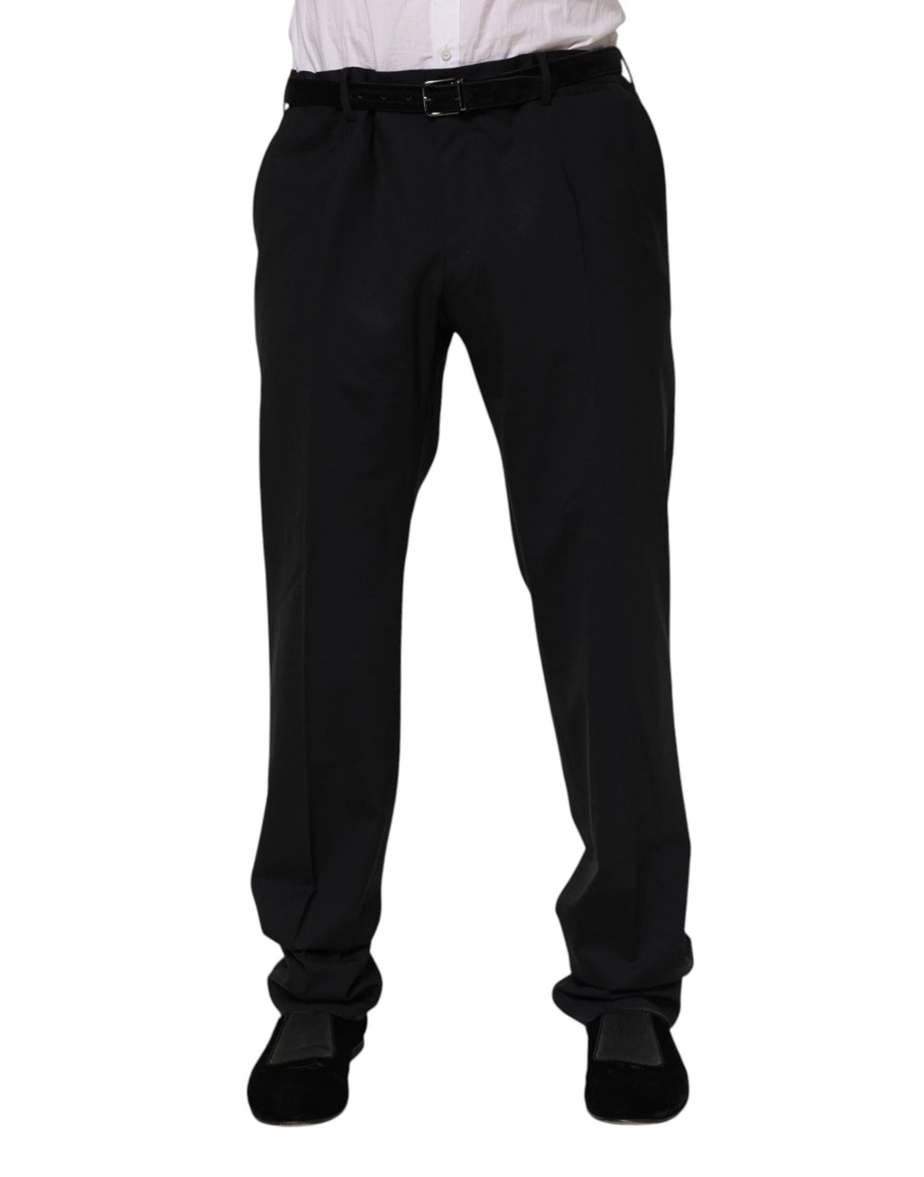 Dolce & Gabbana Black Wool Formal Dress Pants by Dolce & Gabbana