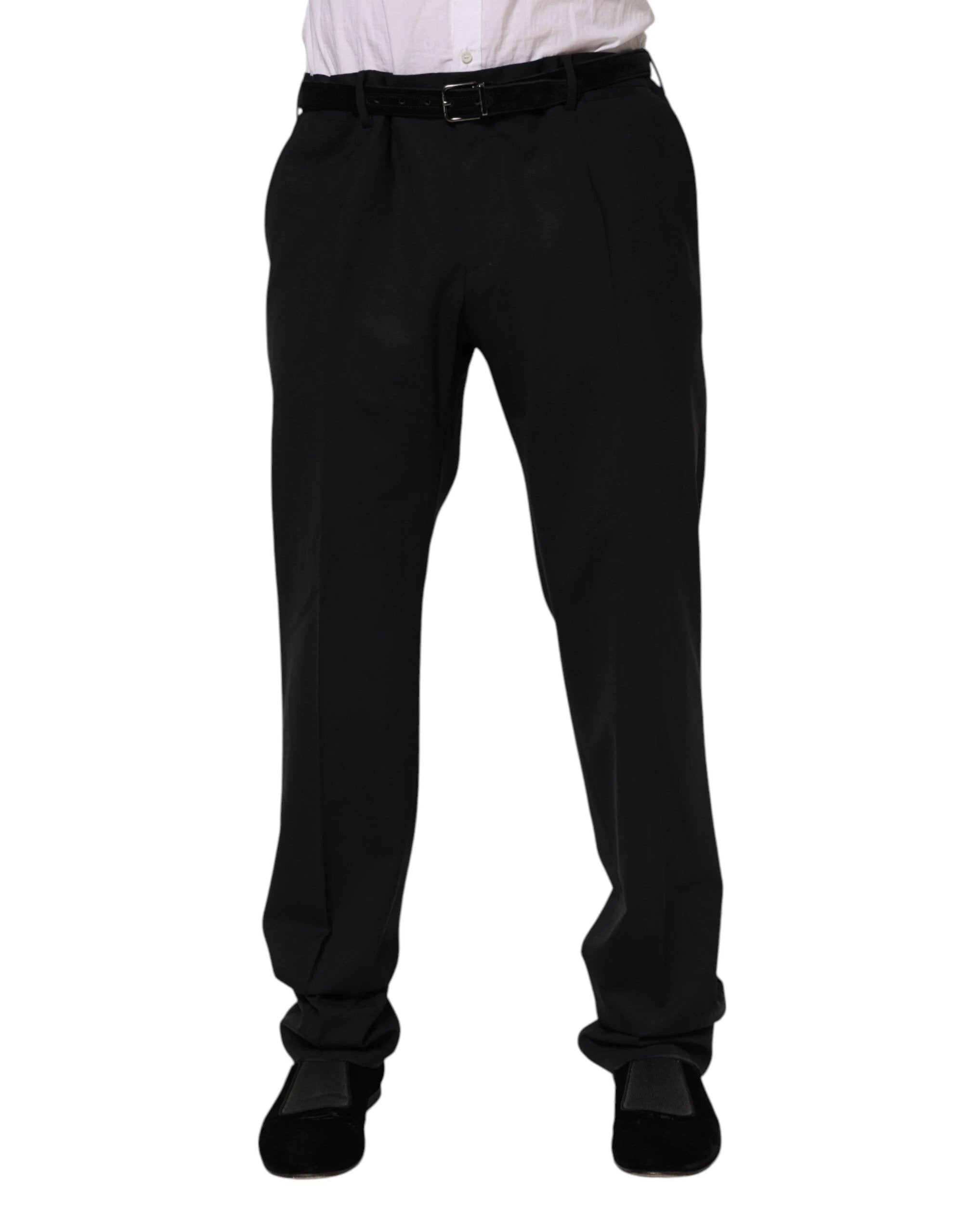 Dolce & Gabbana Black Wool Formal Dress Pants by Dolce & Gabbana