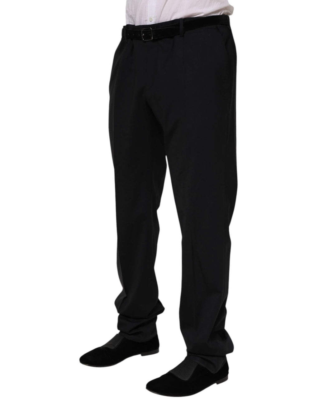 Dolce & Gabbana Black Wool Formal Dress Pants by Dolce & Gabbana