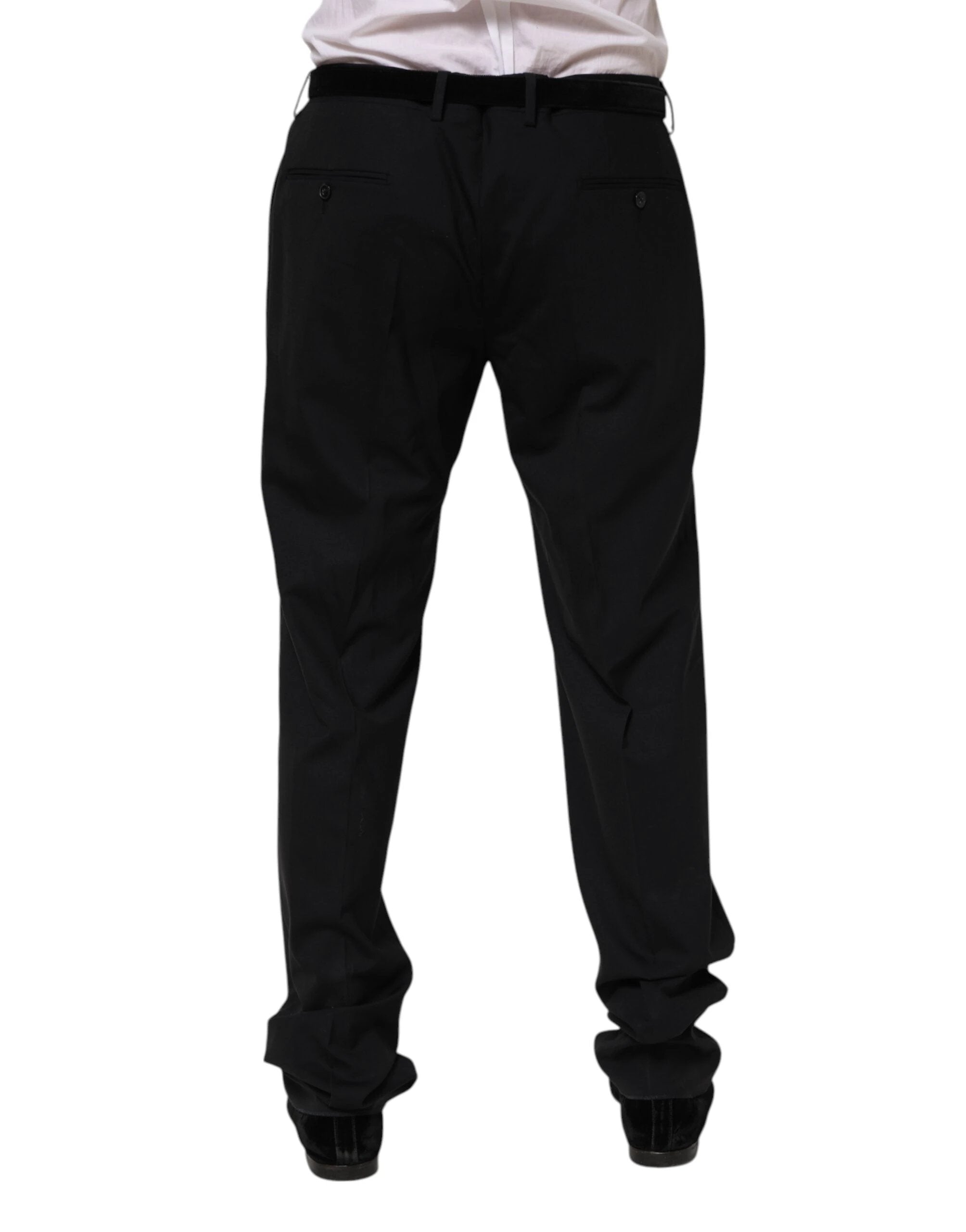 Dolce & Gabbana Black Wool Formal Dress Pants by Dolce & Gabbana