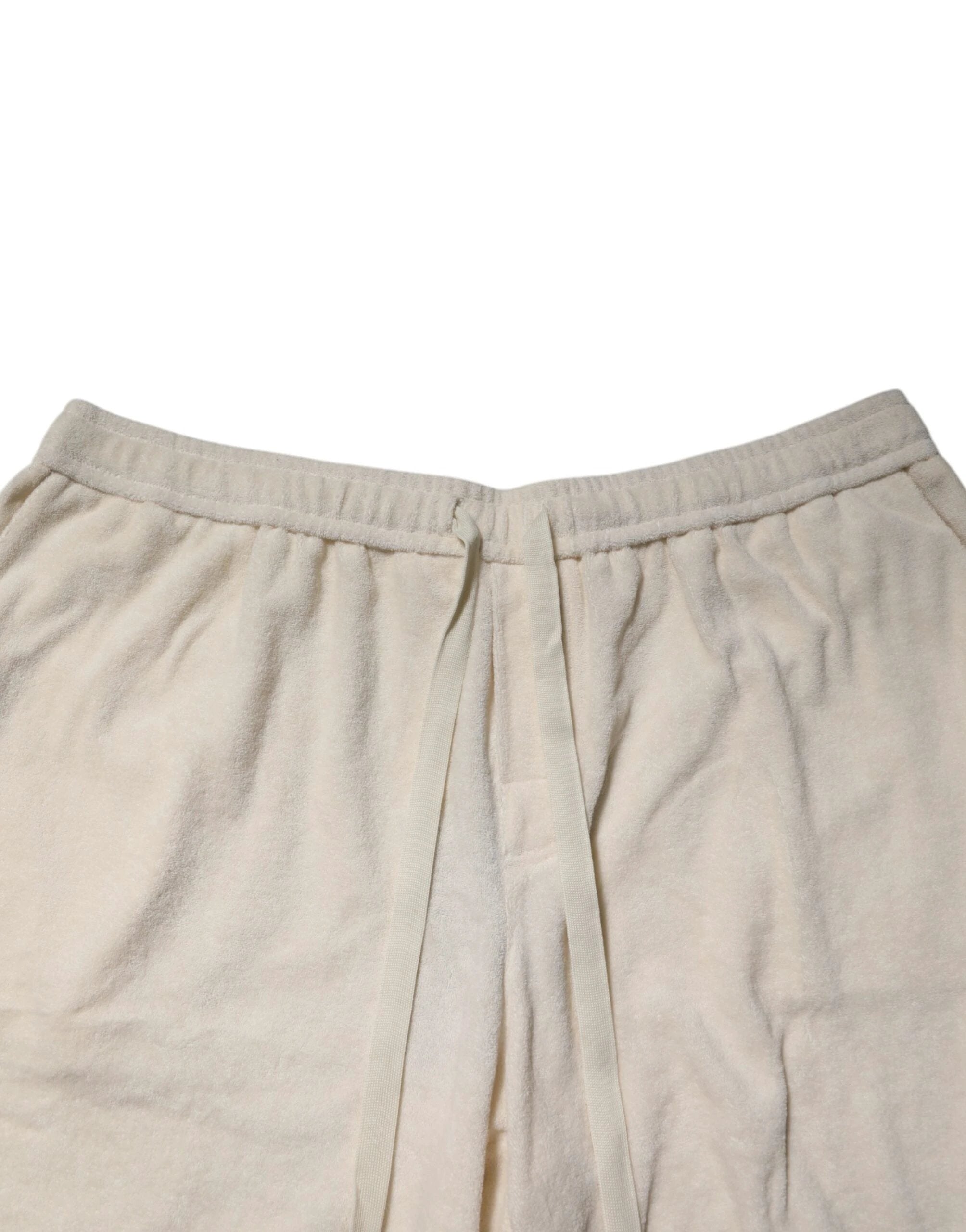Dolce & Gabbana Ivory Cotton Men Bermuda Sweatshorts Shorts by Dolce & Gabbana