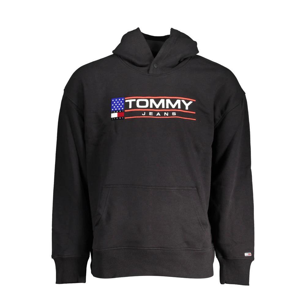 Pull Tommy Hilfiger en coton noir pour homme