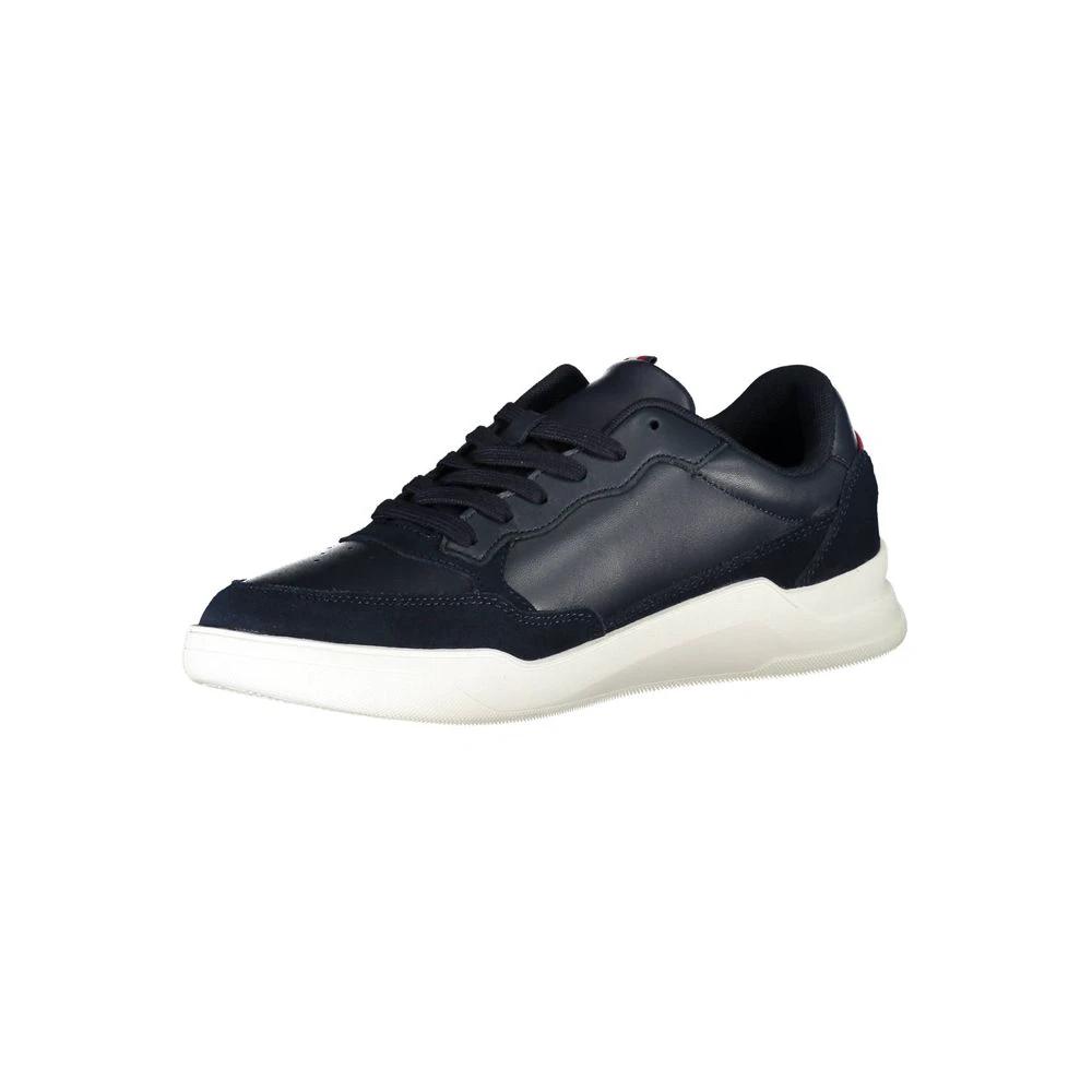 Tommy Hilfiger Blue Leather Men's Sneaker Tommy Hilfiger