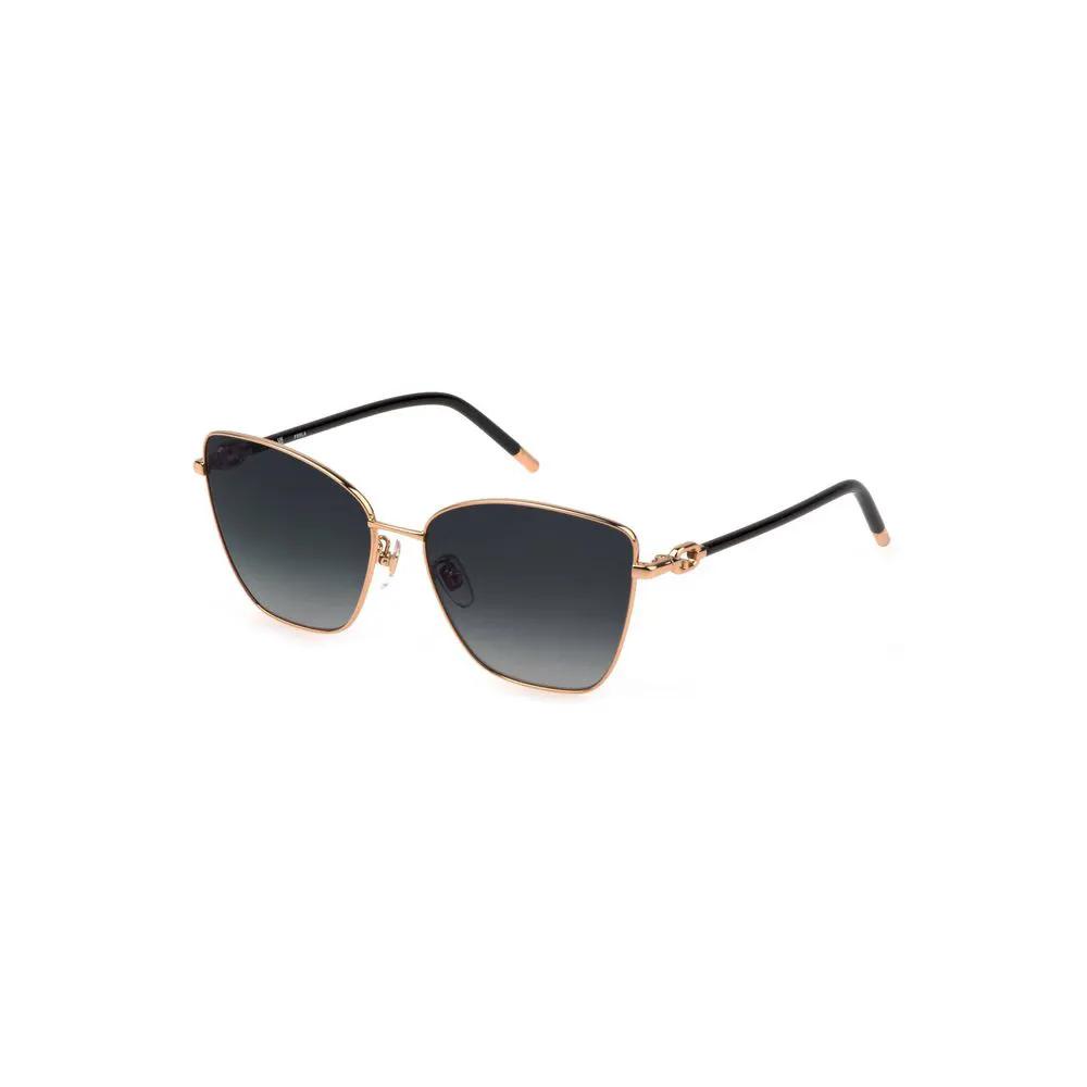 Lunettes de soleil Furla en métal doré pour femmes