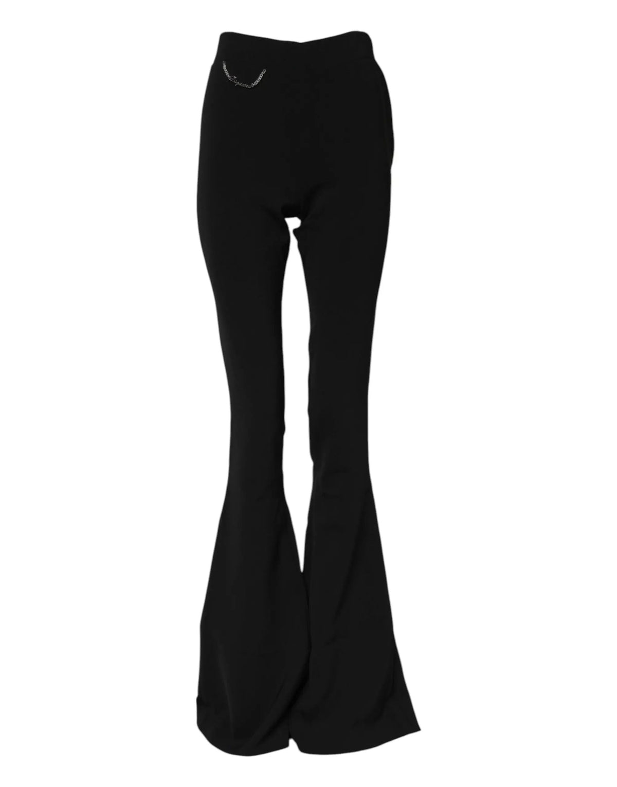 Dsquared² Dsquared² Black Polyester High Waisted Flared Pants