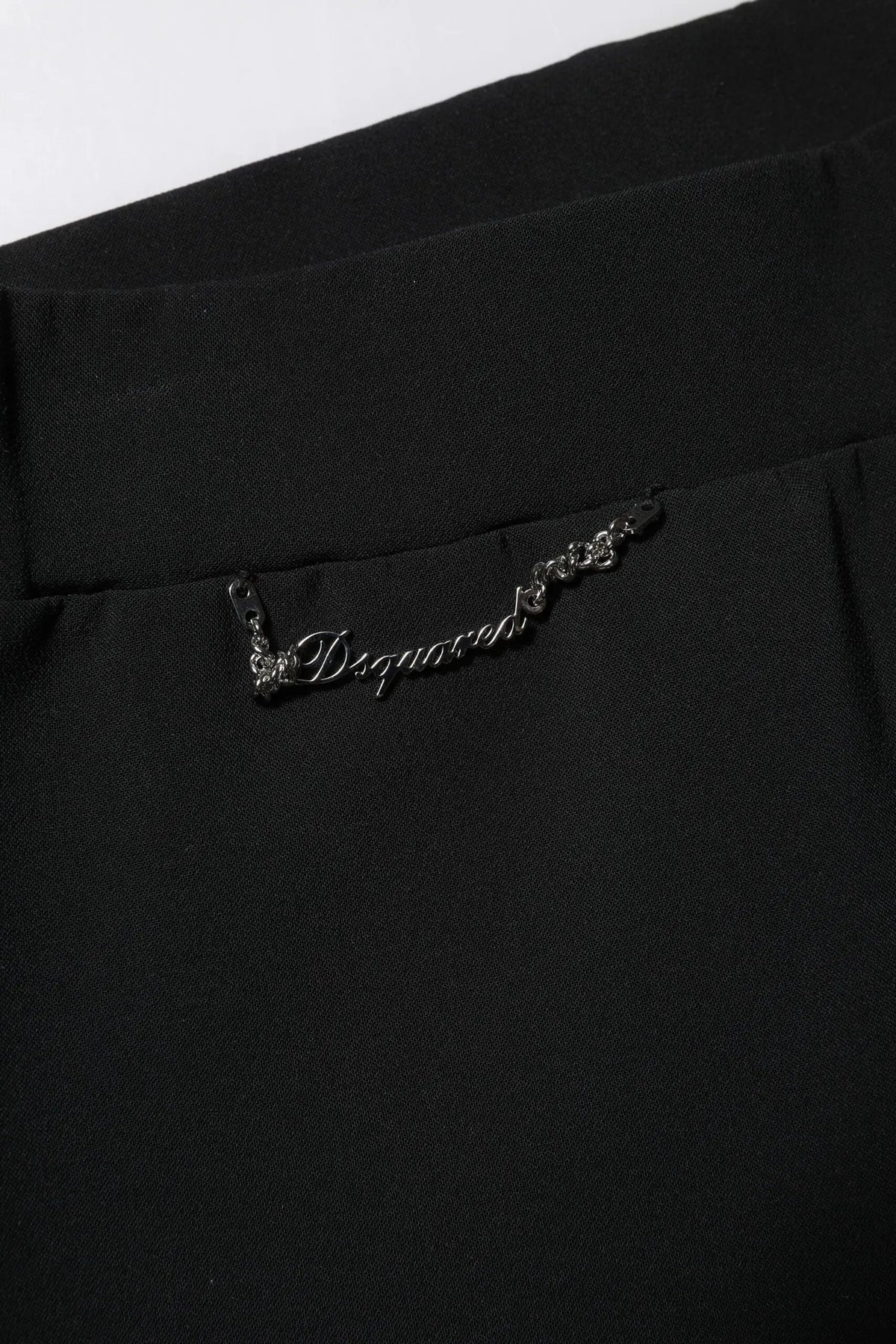 Dsquared² Dsquared² Black Polyester High Waisted Flared Pants