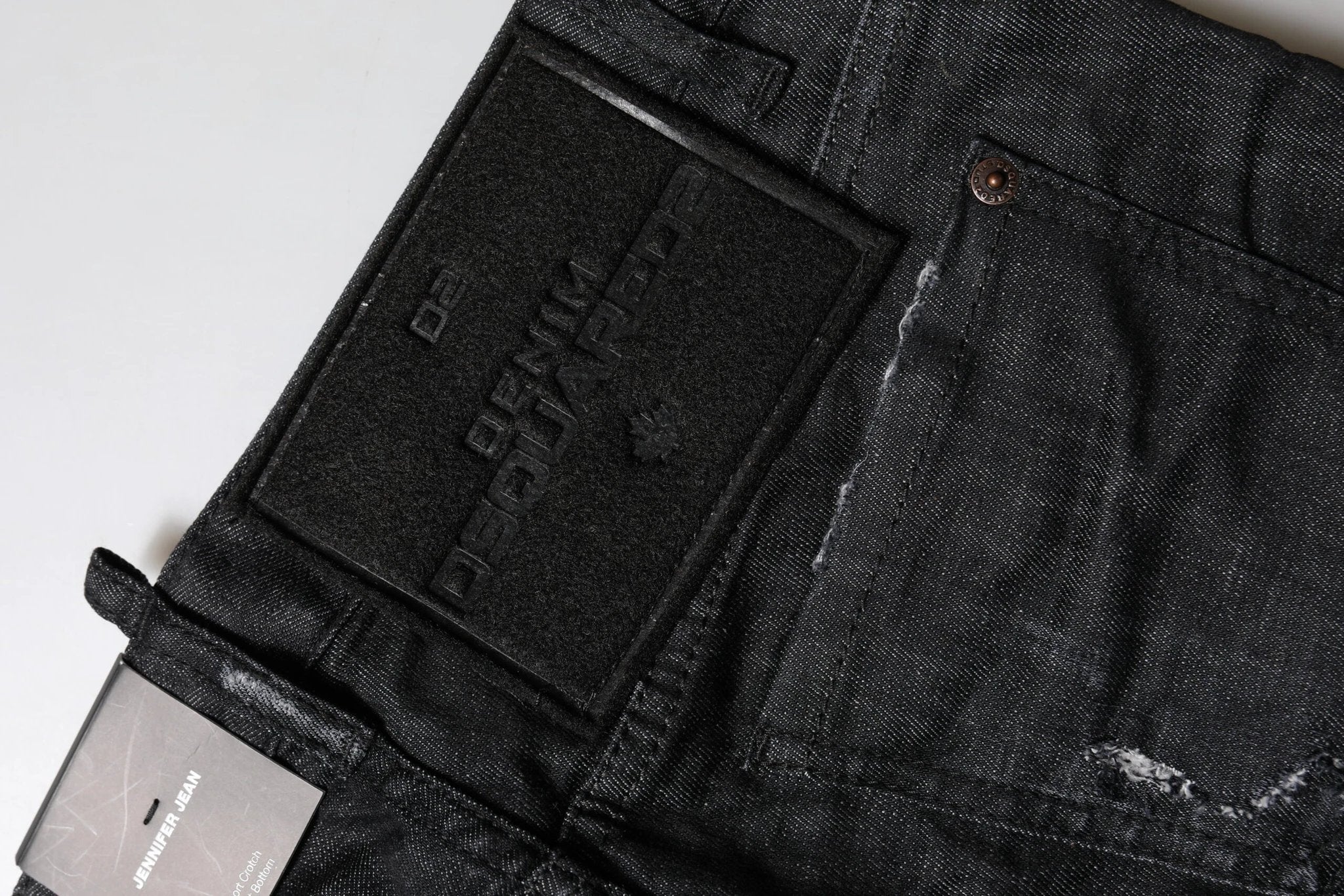 Dsquared² Black Cotton Low Waist Skinny Denim Jeans by Dsquared²