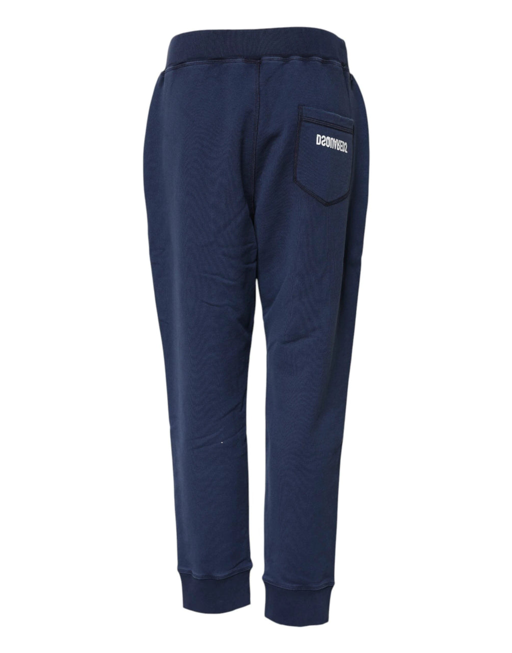 Dsquared² Blue Cotton Mid Waisted Jogger Pants by Dsquared²