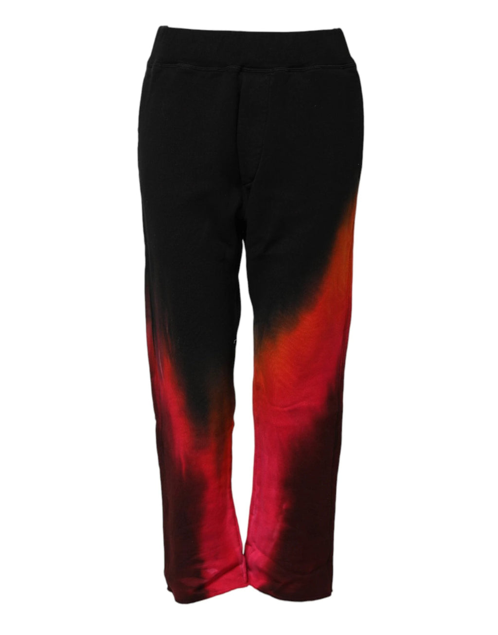 Dsquared² Black Red Cotton Straight Fit Jogger Pants by Dsquared²