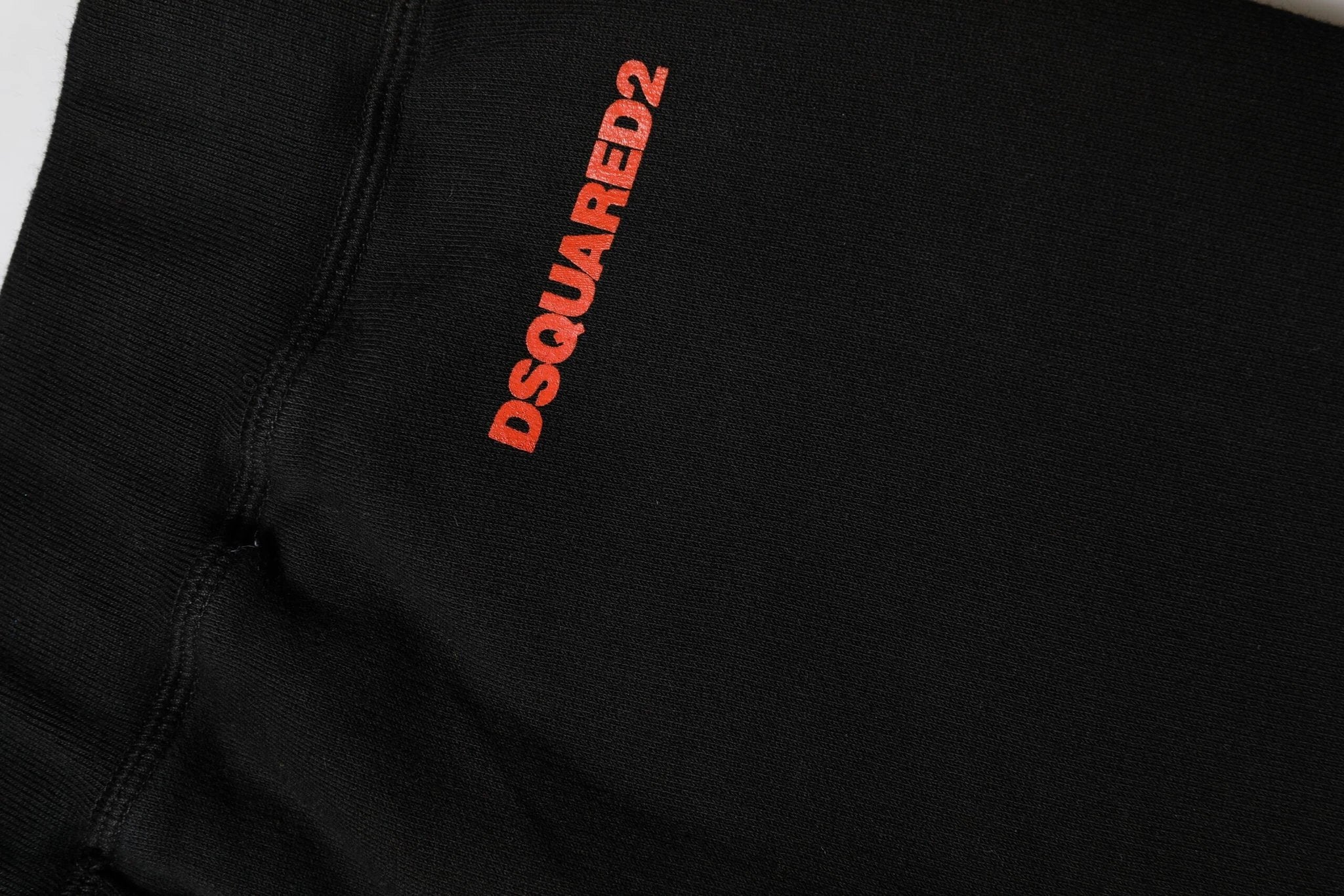 Dsquared² Black Red Cotton Straight Fit Jogger Pants by Dsquared²
