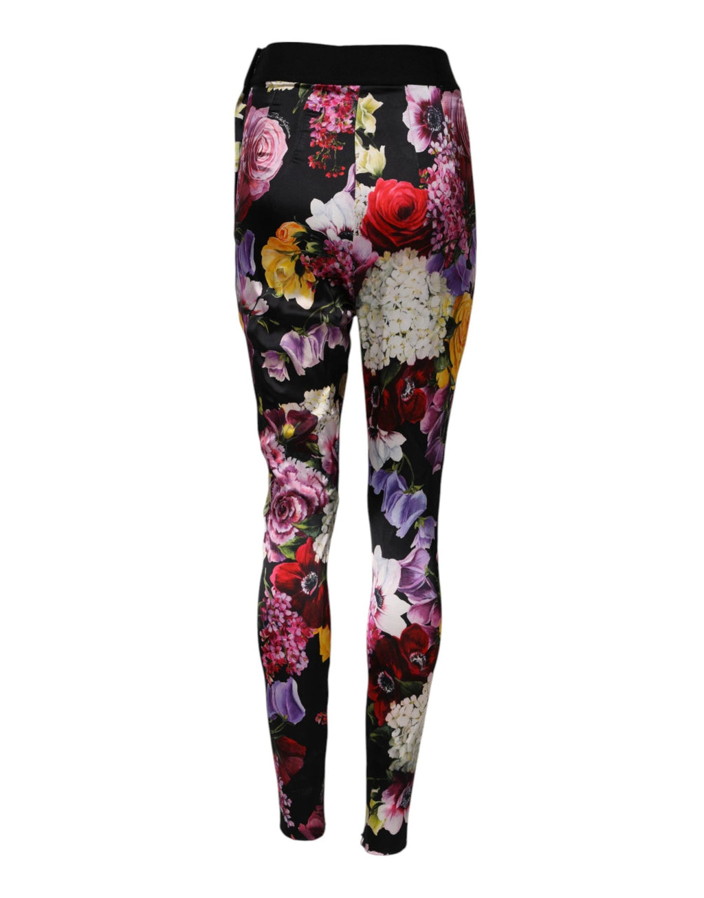 Dolce & Gabbana Multicolor Floral Legging Stretch Waist Pants by Dolce & Gabbana