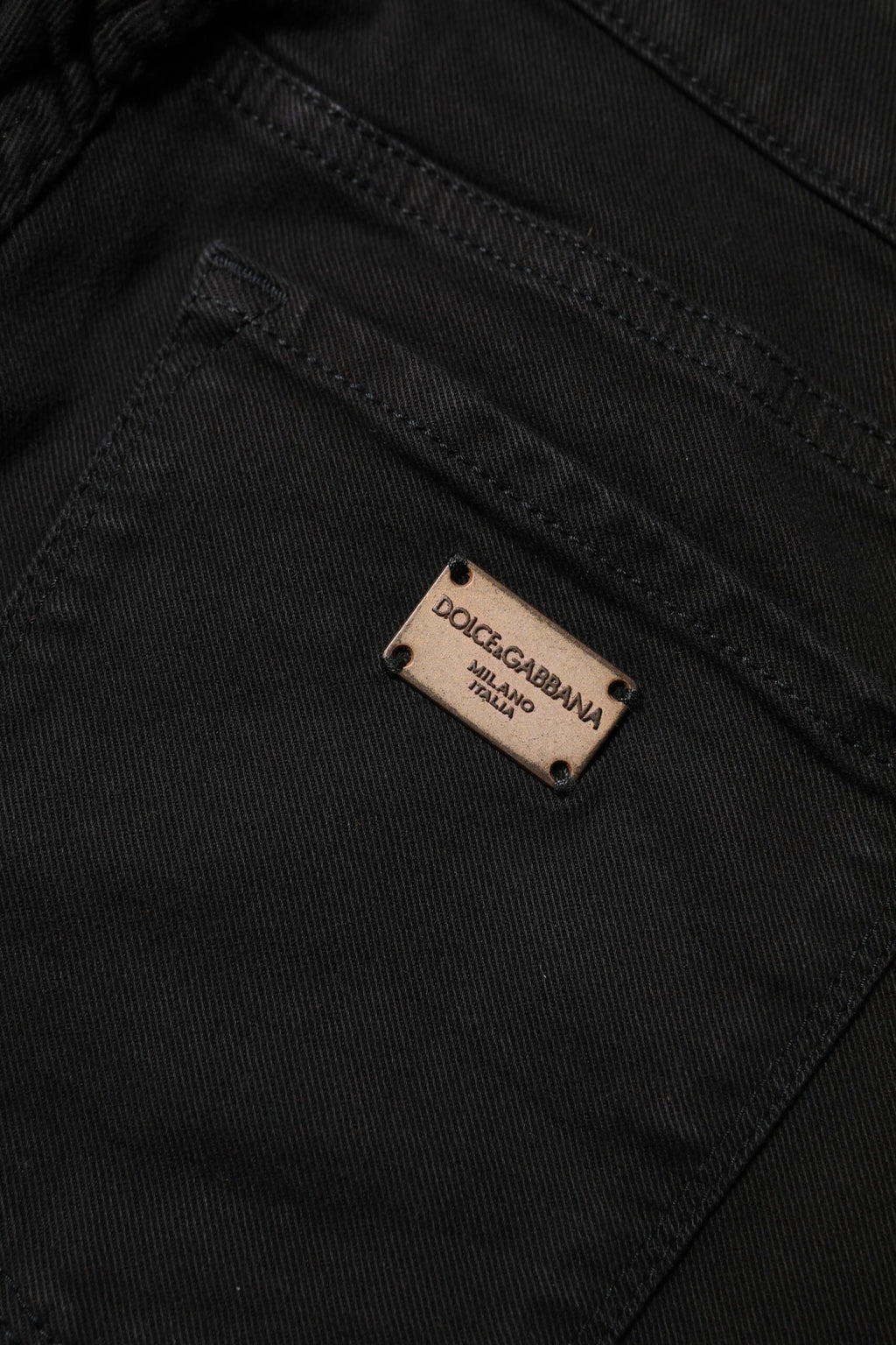 Dolce & Gabbana Black Cotton Skinny Mid Waist Denim Jeans by Dolce & Gabbana