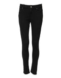 Dolce & Gabbana Black Cotton Skinny Mid Waist Denim Jeans by Dolce & Gabbana