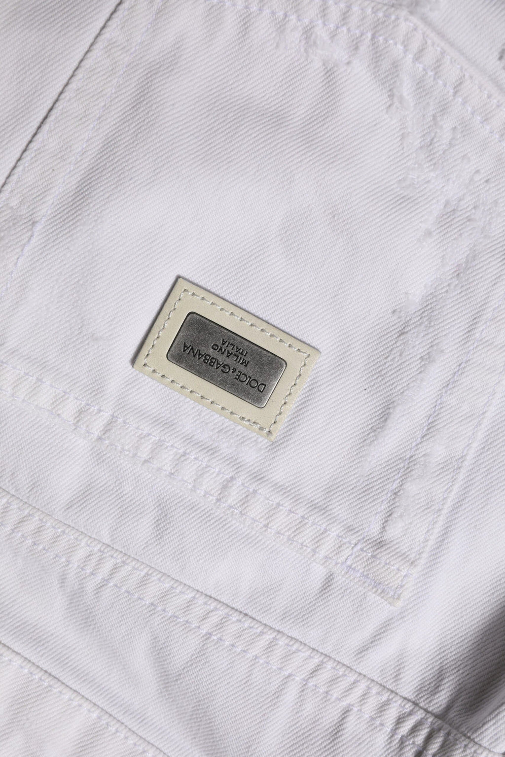Dolce & Gabbana White Cotton Mid Waisted Women Denim Jeans by Dolce & Gabbana
