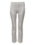 Dolce & Gabbana Ivory Silk Tapered High Waist Pants by Dolce & Gabbana