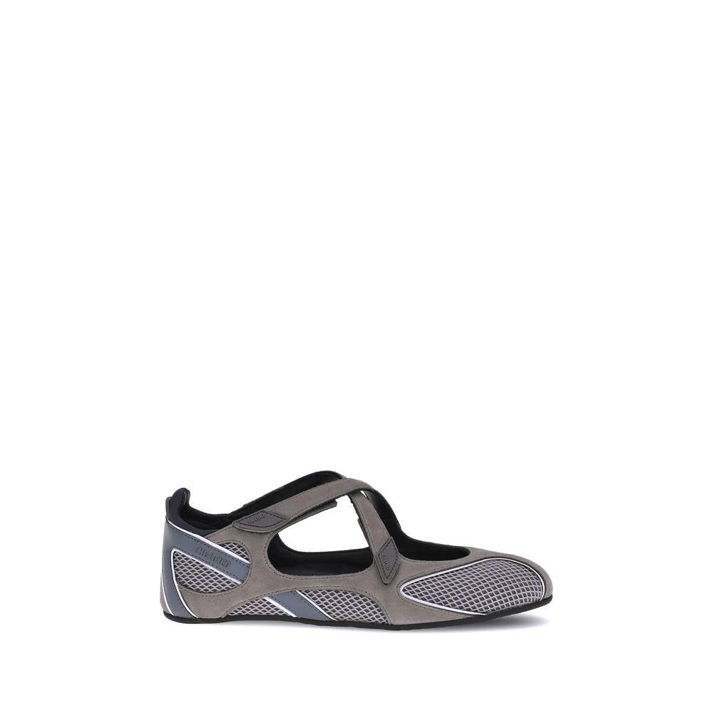 The Attico Gray Polyethylene Ballet Flats by The Attico