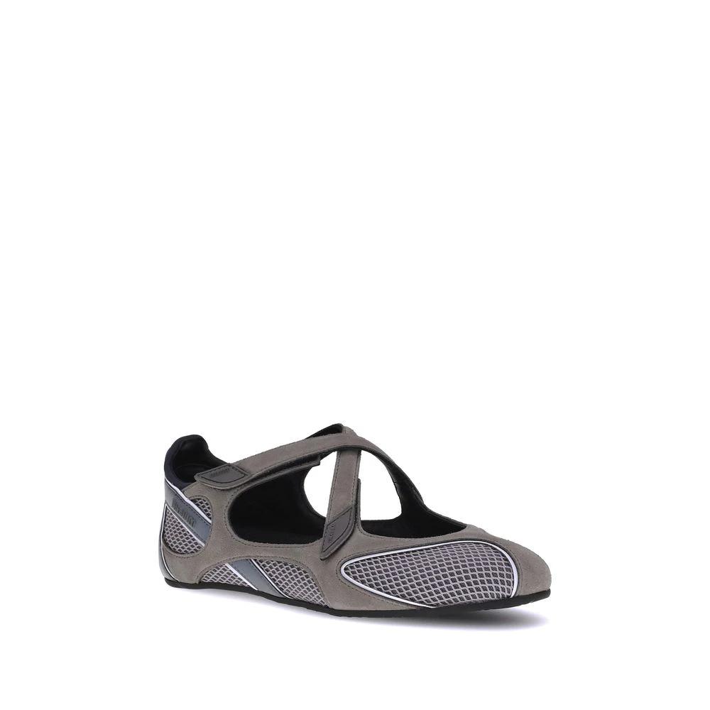 The Attico Gray Polyethylene Ballet Flats by The Attico