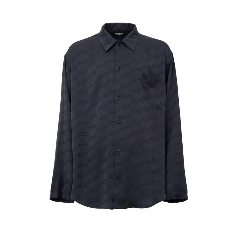 Balenciaga Gray Viscose Dress Shirt by Balenciaga