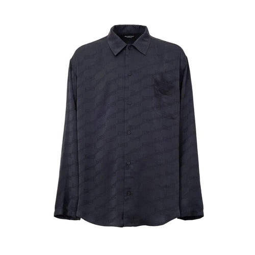 Balenciaga Gray Viscose Dress Shirt by Balenciaga
