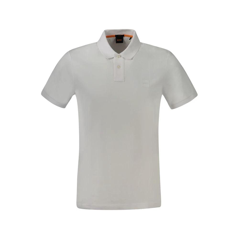 Polo Hugo Boss Bianco en coton pour homme
