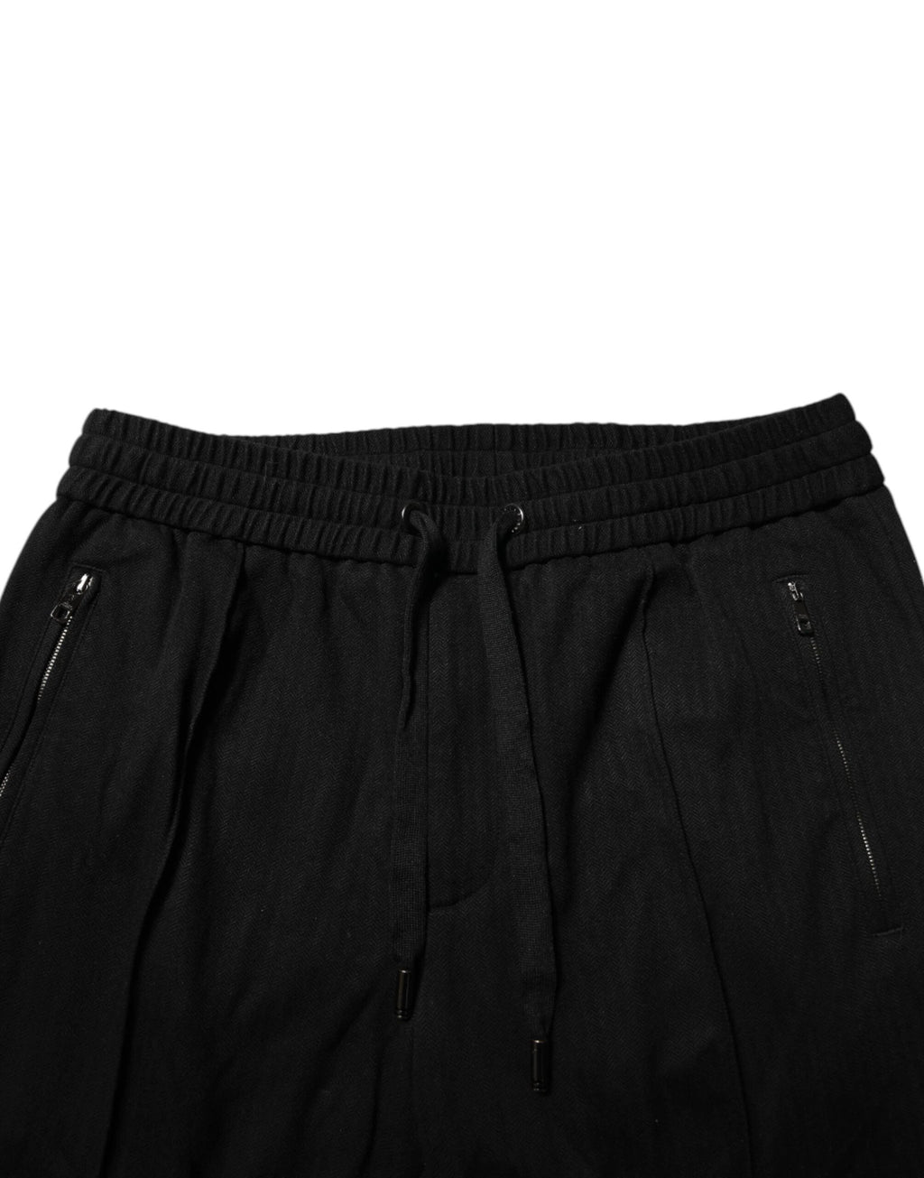Dolce & Gabbana Black Viscose Skinny Logo Men Jogger Pants by Dolce & Gabbana