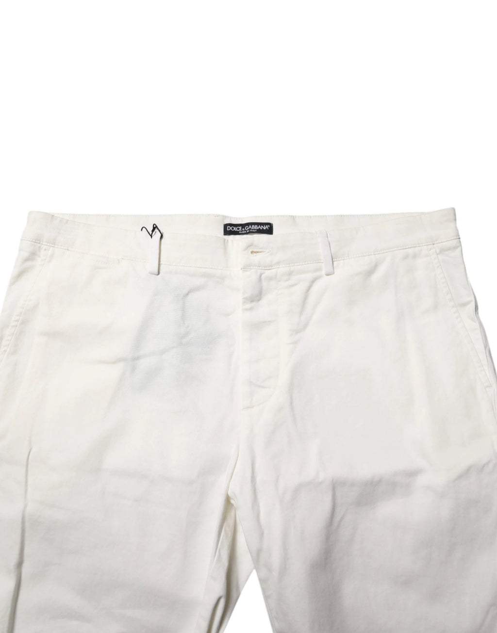 Dolce & Gabbana White Chinos Cotton Stretch Men Casual Shorts by Dolce & Gabbana