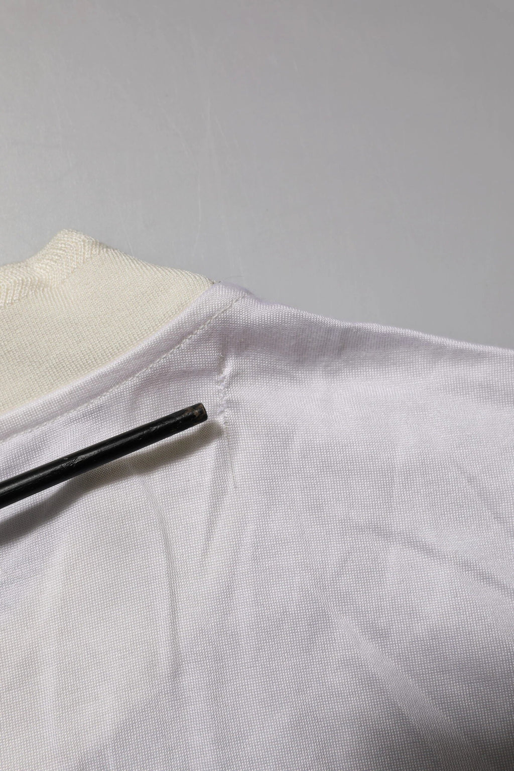 Dolce & Gabbana White Silk Crew Neck Long Sleeves T-shirt by Dolce & Gabbana