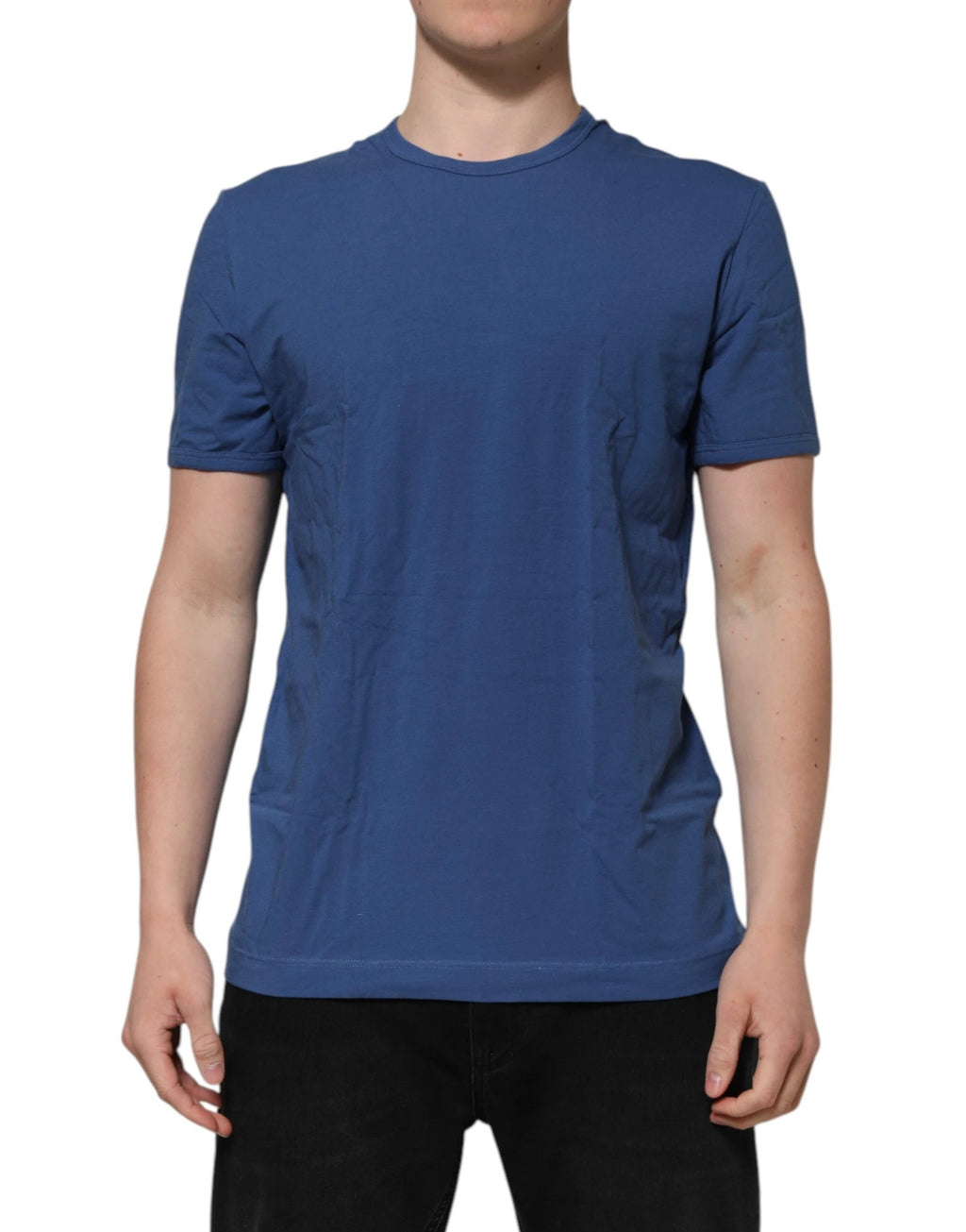 Dolce & Gabbana Blue Cotton Men Round Neck Underwear T-shirt by Dolce & Gabbana