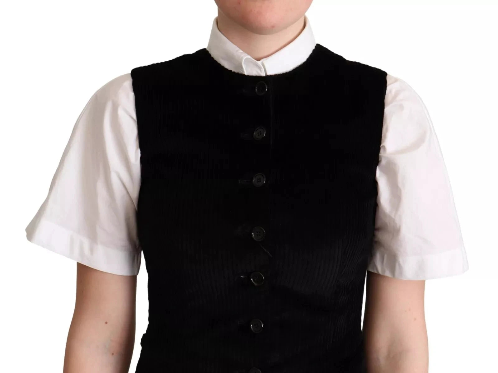 Dolce & Gabbana Black Brown Leopard Print Waistcoat Vest by Dolce & Gabbana