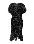 Dolce & Gabbana Black White Lace Polka Dot Chiffon Dress by Dolce & Gabbana